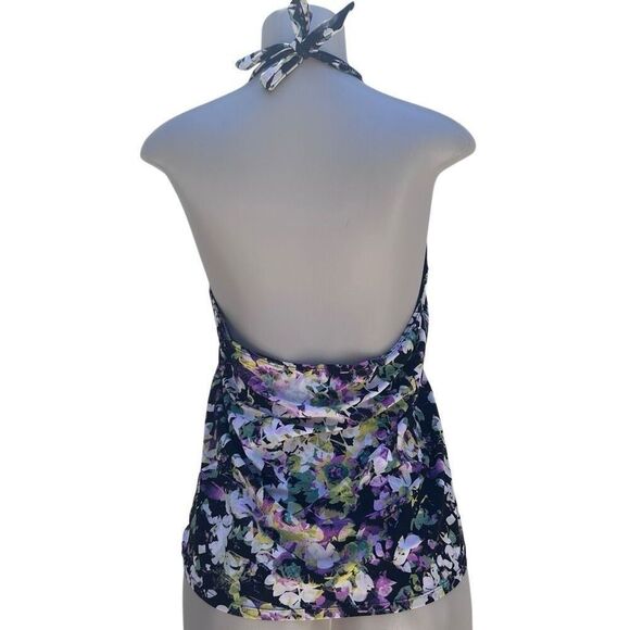 ASSETS By Sarah Blakely Spanx Swim Tankini Women's XL Multicolor Floral Halter - Picture 6 of 13